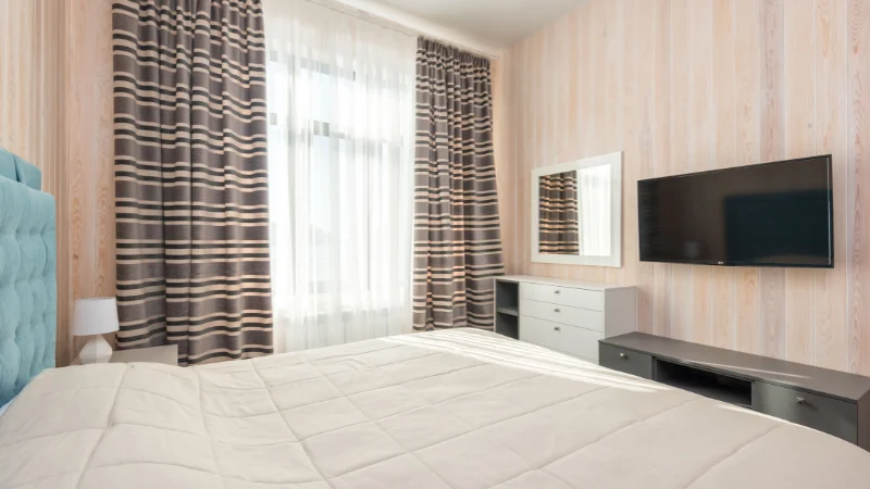 Modern quilted bedspread for home decor