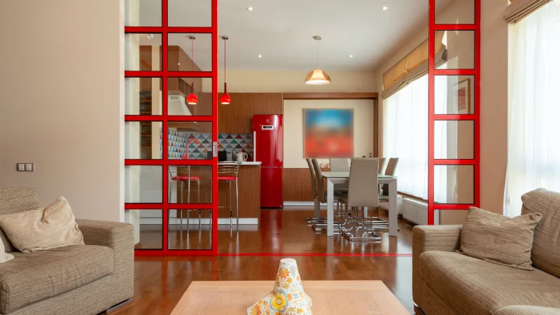 Stylish room divider for living room