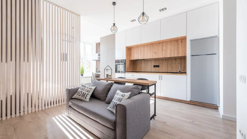 Contemporary room divider for interior