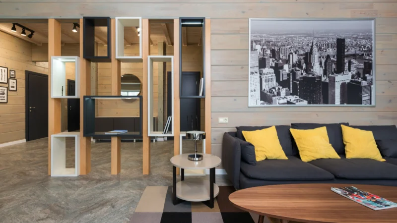 Home room divider for interior design