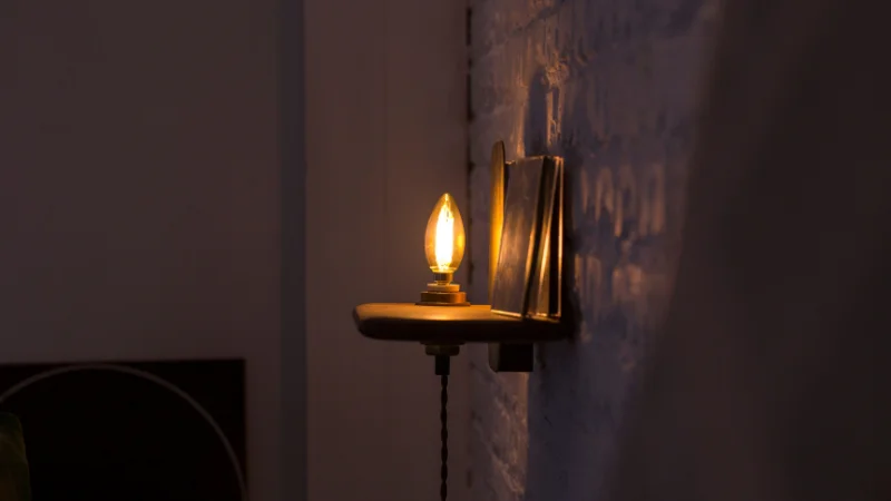 Wall mounted sconce light for interior