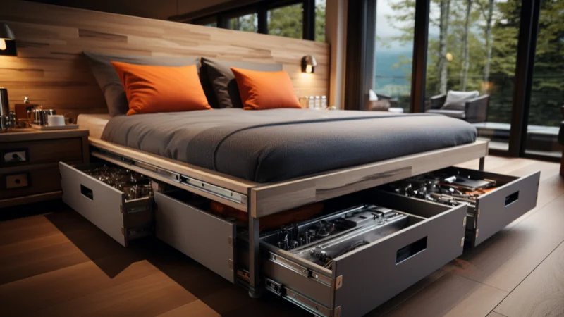 Wooden Under-Bed Storage for bedroom furniture