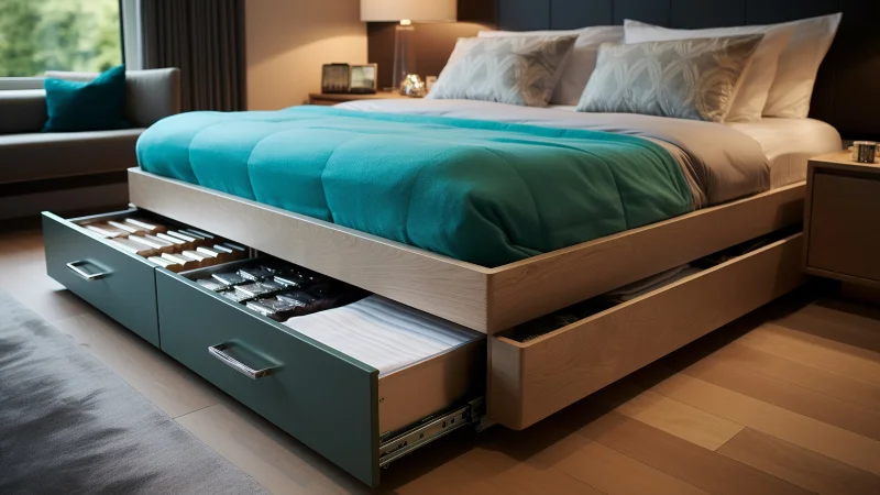 Large Under-Bed Storage for extra belongings