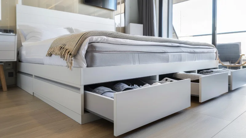 Sliding Under-Bed Storage drawers for bedroom