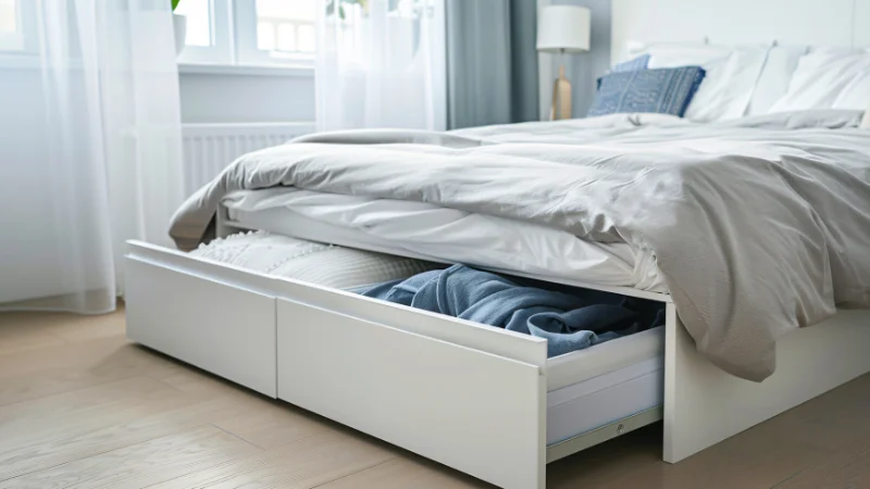 Bed Storage Compartment for home organization