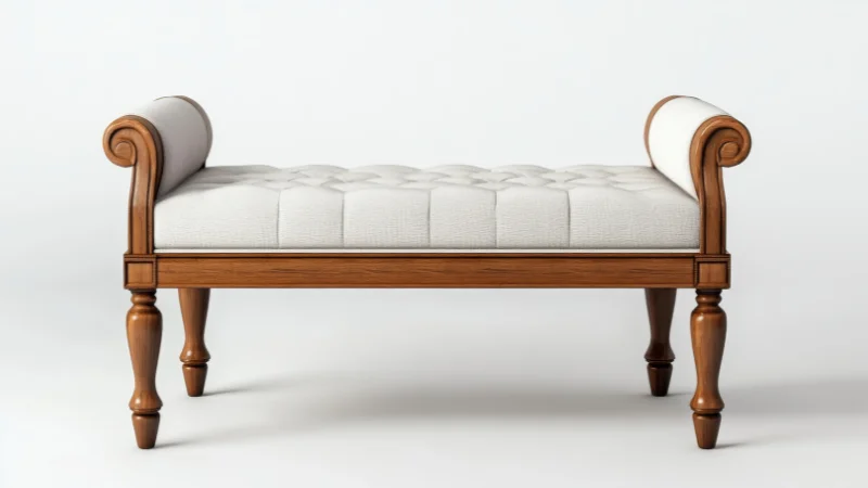 Tufted Upholstered Bench for home seating