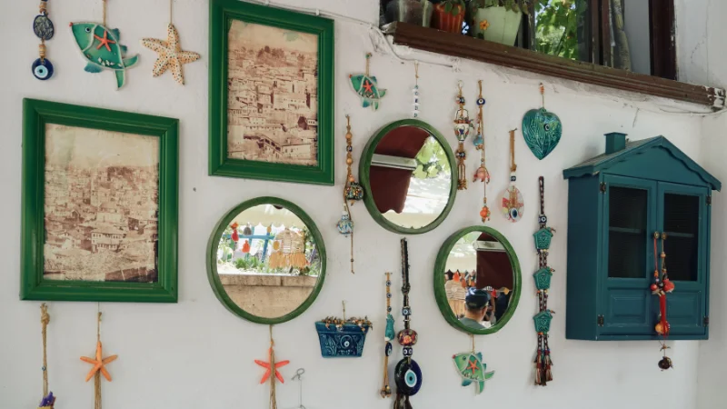 Modern mirror wall set for home