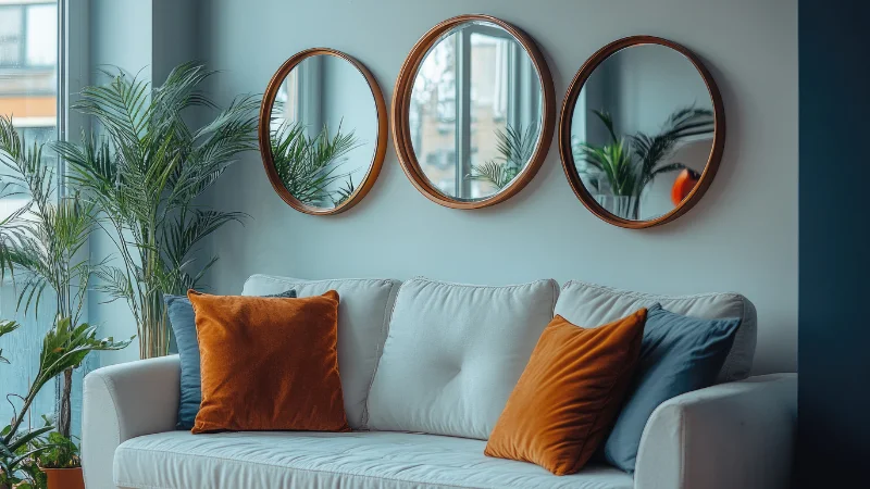 Elegant wall mirror set for home decor