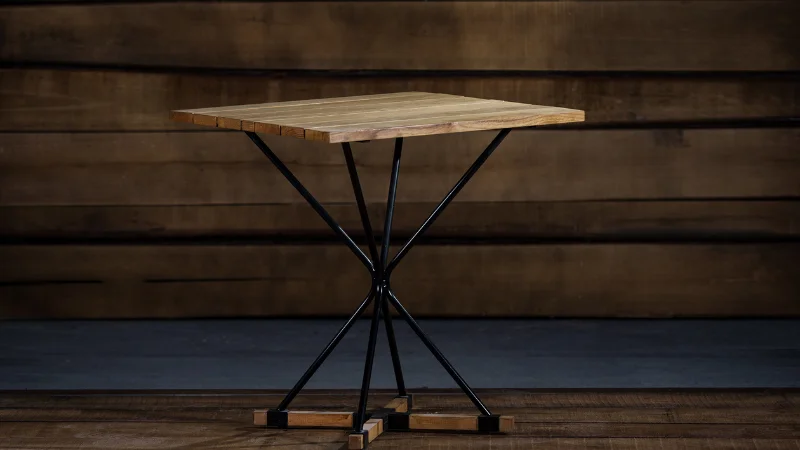 Elegant X-frame stool for home decor