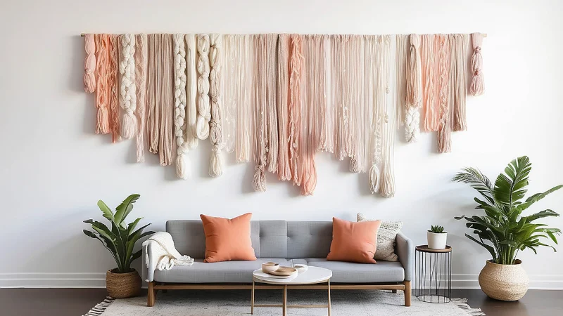 Decorative woven wall hanging for home