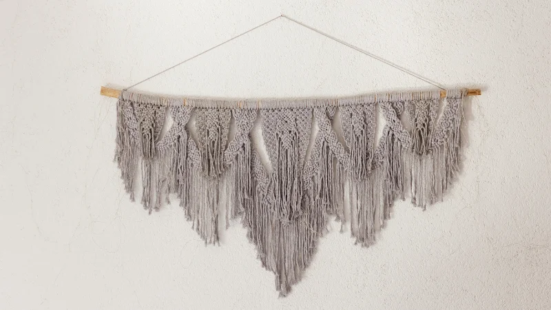 Handmade yarn wall decor for home