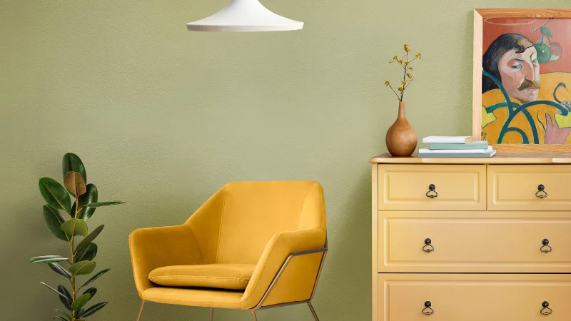 Yellow Accent Chair for modern home decor