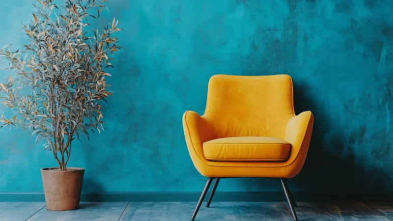 Yellow Armchair for stylish room decor