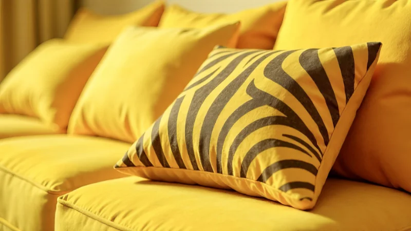 Yellow Accent Cushions for sofa decor