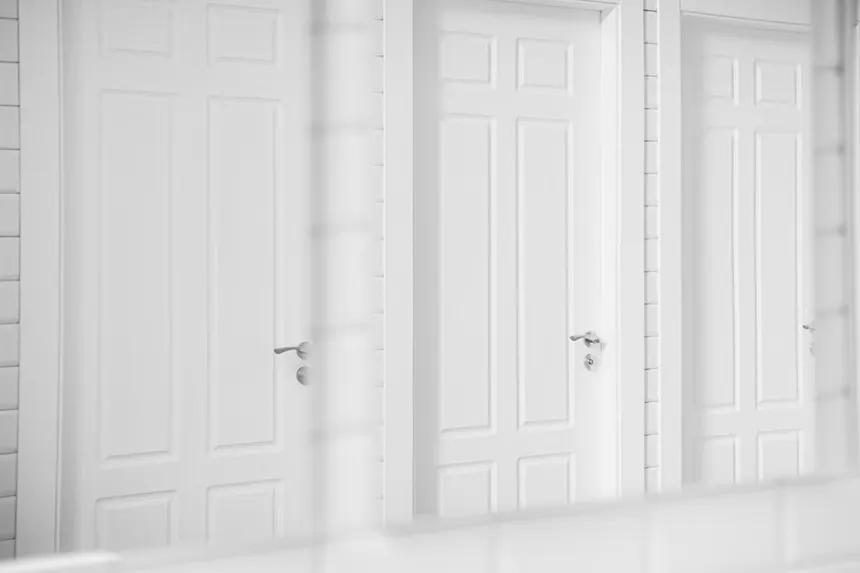 Composite door frame