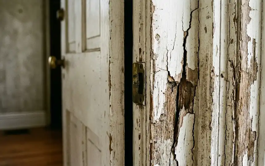 Cracked door frames