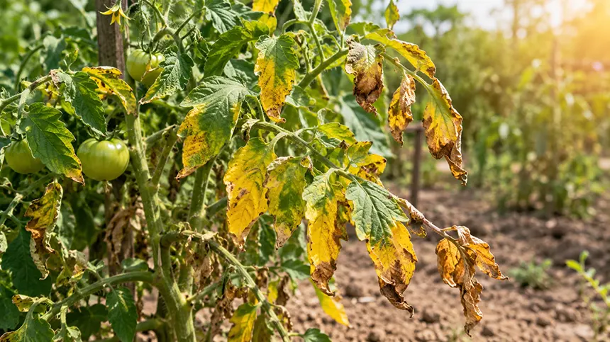 Environmental Stress on Tomato Plant