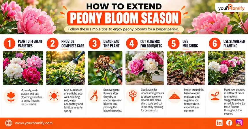 Extend peony blooming time