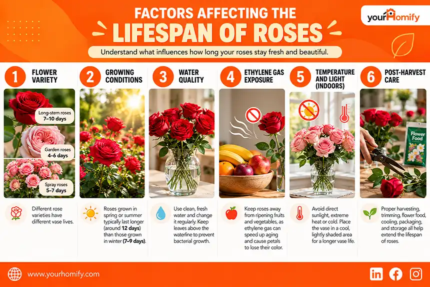 Factors Affecting the Lifespan of Roses