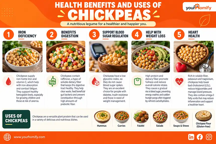 Health Benefits and Uses of Chickpeas