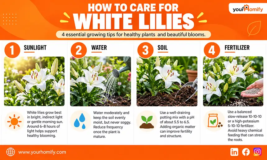 How to Care for White Lilies