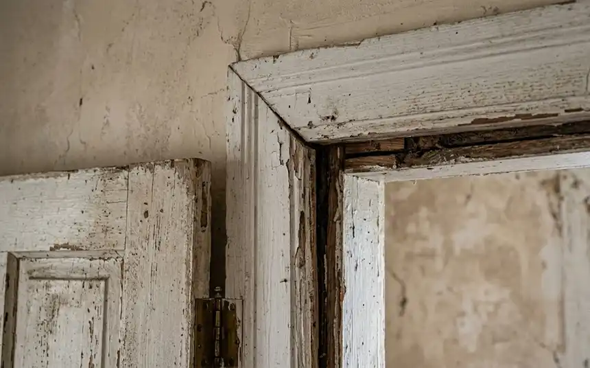 Misaligned door jamb