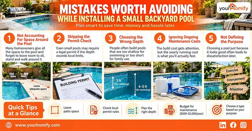 Mistakes Worth Avoiding While Installing a Small Backyard Pool