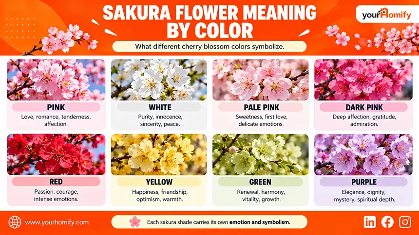 Sakura Flower Meaning by Color
