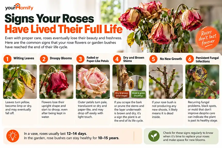 Signs Your Roses Have Lived Their Full Life