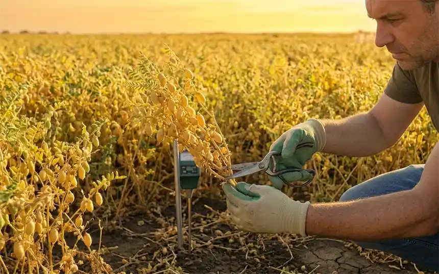 Snip the plant gently with the help of scissors