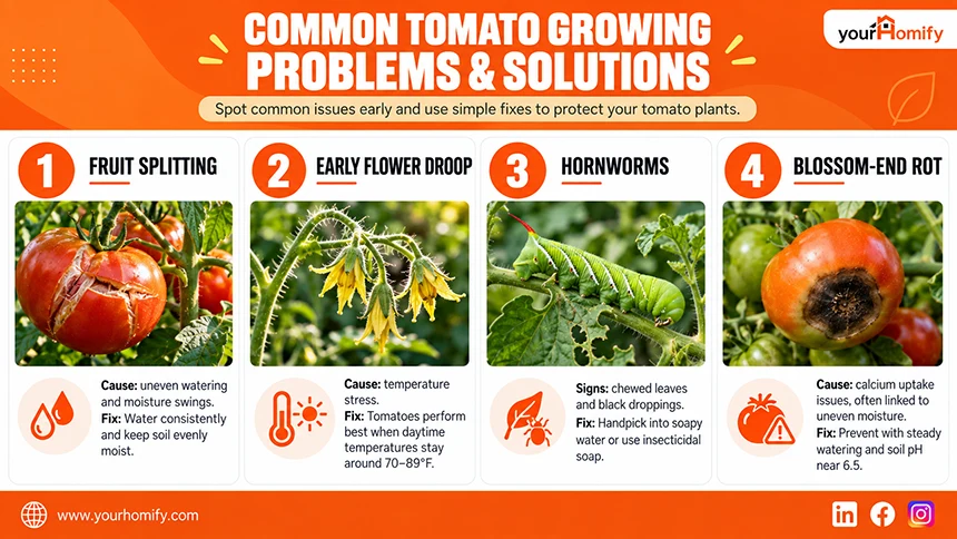 Tomato Growing Problems With Their Solutions