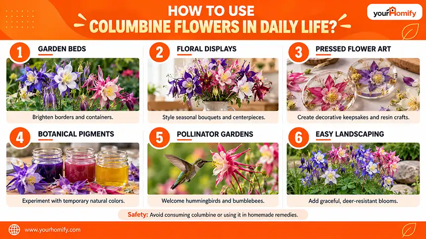 Uses of columbine flower