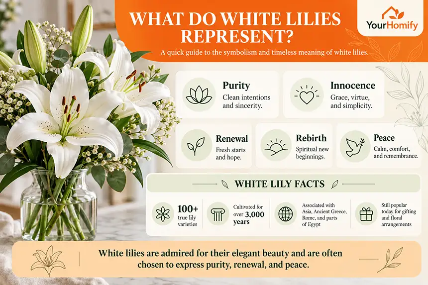 What Do White Lilies Represent