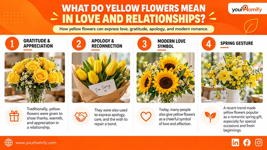 Yellow Flowers Mean in Love and Relationships