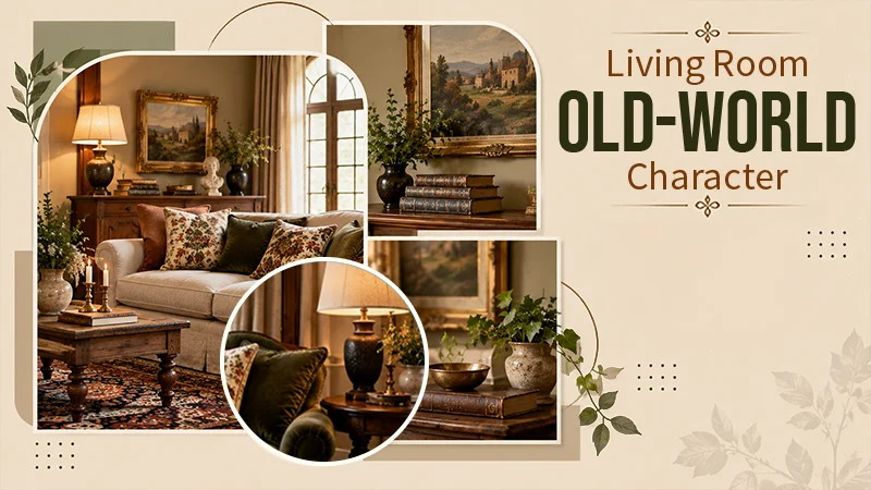 6 Ways to Give a Living Room Old-World Character